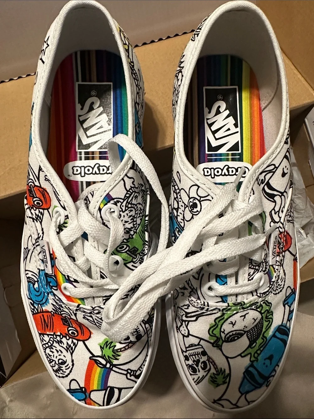 Vans x Crayola 2022 Brand New sneakers! Never worn, womens 7, men’s 5.5
